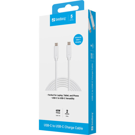 Kabl Sandberg 136-17 USB-C na USB-C Charge Cable 2M, 65W
