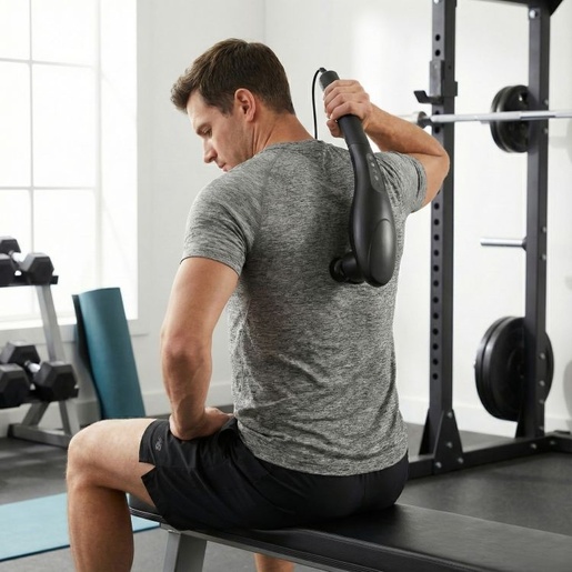 ModernHome Ručni vibracioni masažer za telo sa 5 nastavaka, 20W, ModernHome XB-309S