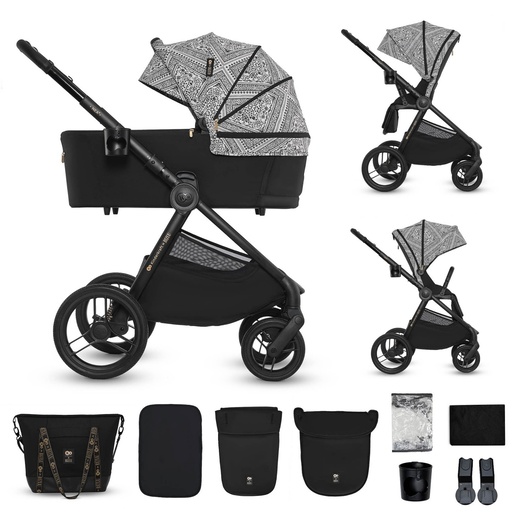 KINDERKRAFT KOLICA ZA BEBE SET 2U1 NEA 2 LUNAR BLACK BIZUU KSNEA002BLKBI00