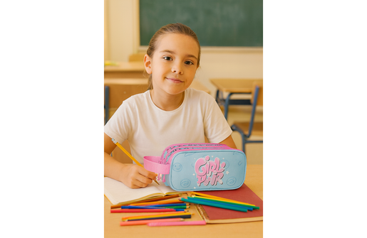 Movom girl power prazna pernica sa 3 pregrade 30.747.41