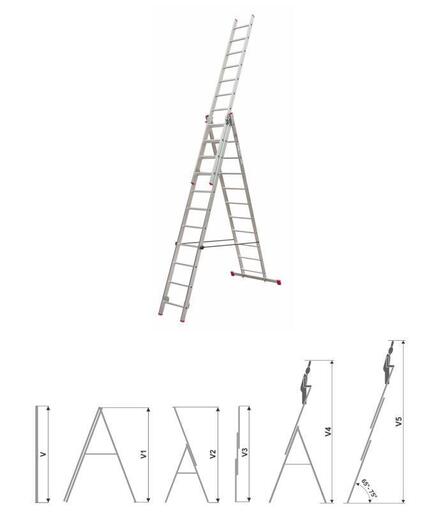 Nexsas merdevine 3x12
