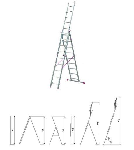 Nexsas merdevine 3x9