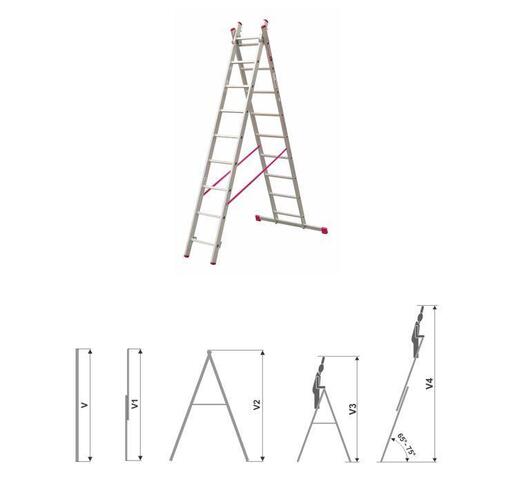 Nexsas merdevine 2x9