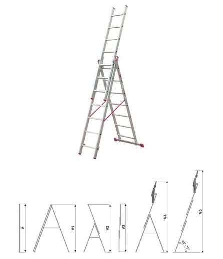 Nexsas merdevine 3x7