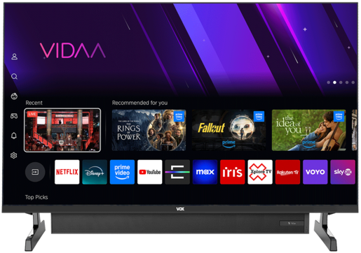 VOX LED TV 32" 32SBV684H, HD Ready, VIDAA SMART TV, DVB-T2/C/S2, Frameless, Dolby Audio