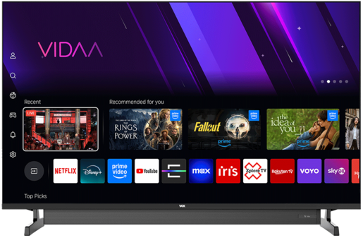 VOX LED TV 43" 43SBV684F, Full HD, VIDAA SMART TV, DVB-T2/C/S2, Frameless, Dolby Audio
