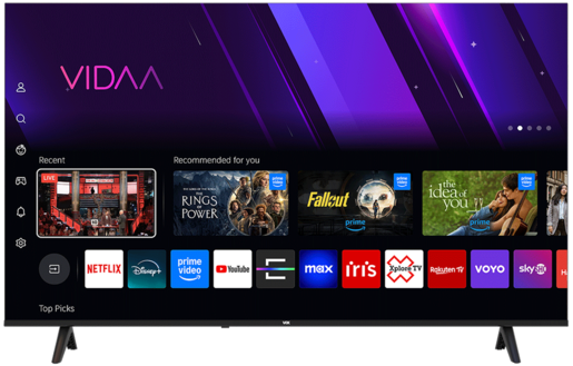 VOX LED TV 55" 55VYU684, VIDAA SMART TV, DVB-T2/C/S2, Miracast, Dolby Audio