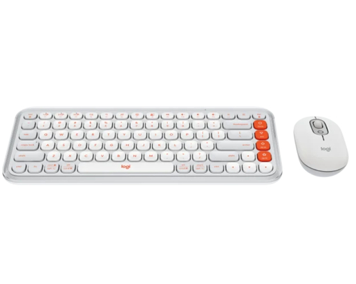 LOGITECH POP Icon Combo US tastatura bela