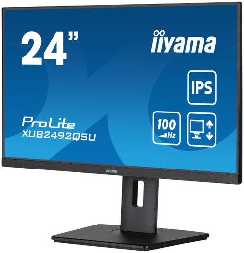Monitor 23.8 Iiyama XUB2492QSU-B1, IPS 2560x1440, 100Hz, 0.5ms, HDMI, DP, USB