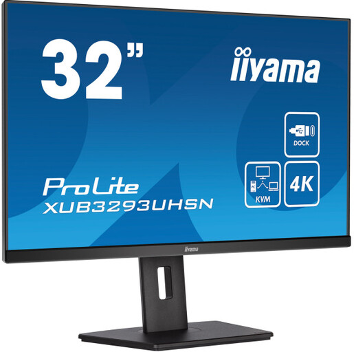 Monitor 31.5 Iiyama XUB3293UHSN-B5, IPS 3840x2160, 60Hz, 4ms, HDMI, DP, USB, RJ45