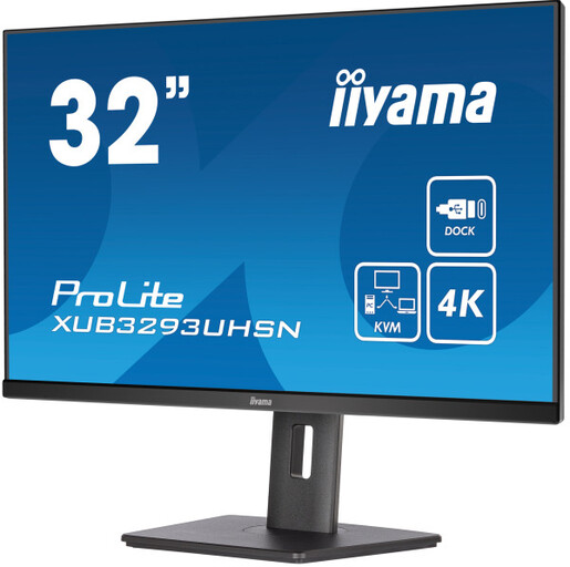 Monitor 31.5 Iiyama XUB3293UHSN-B5, IPS 3840x2160, 60Hz, 4ms, HDMI, DP, USB, RJ45