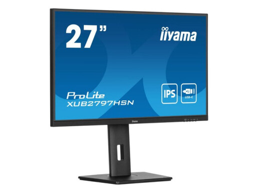 Monitor 27 Iiyama XUB2797HSN-B1, IPS 1920x1080, 100Hz, 1ms, HDMI, DP, USB, RJ45