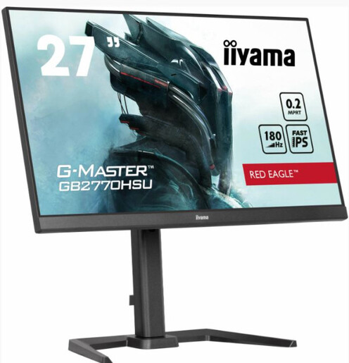 Monitor 27 Iiyama GB2770HSU-B6, IPS 1920x1080, 180Hz, 0,2ms, HDMI, DP, USB