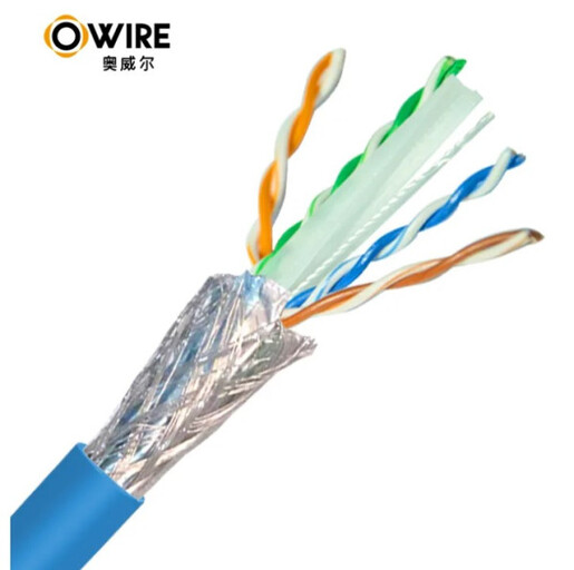 LAN SFTP kabl OWIRE Cat6 Solid/CCA/0,56mm/Plavi/305m