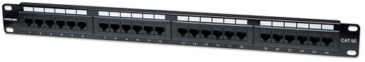 Patch panel Manhattan 513555 19"/1U Cat5e/24 port