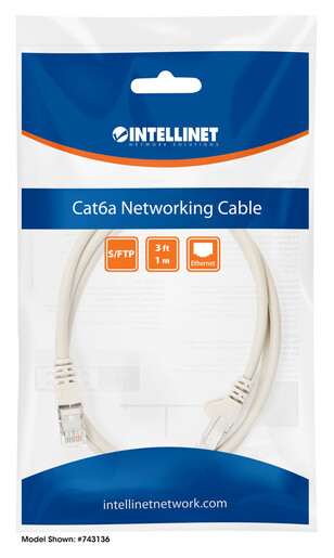 LAN SFTP kabl intellinet 317108 Cat6A CU/LS0H/Sivi/1m