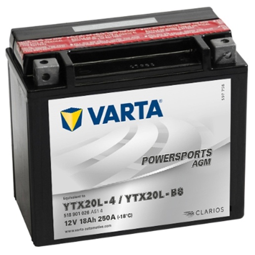Varta moto akumulator 12V­18D+