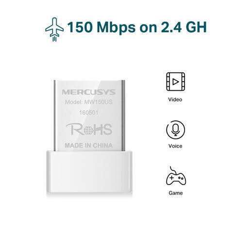 LAN MK Mercusys MW150US N150Mb/s nano WiFi USB