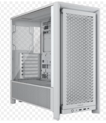 Kućište CORSAIR FRAME 4000D Mid-Tower/ATX/staklo/bez napajanj/bela/CC-9011291-WW