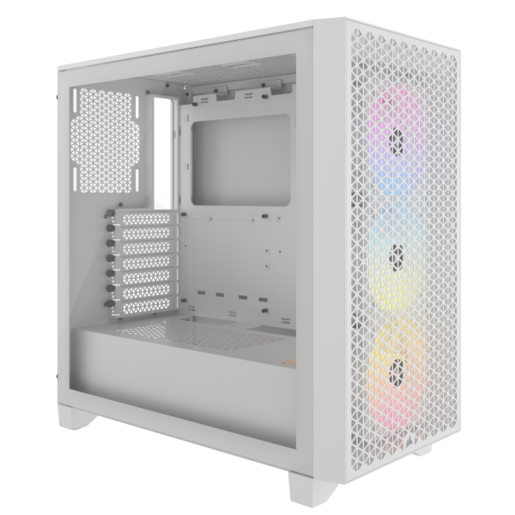 Kućište Corsair 3000D RGB AIRFLOW Mid-Tower White, CC-9011256-WW