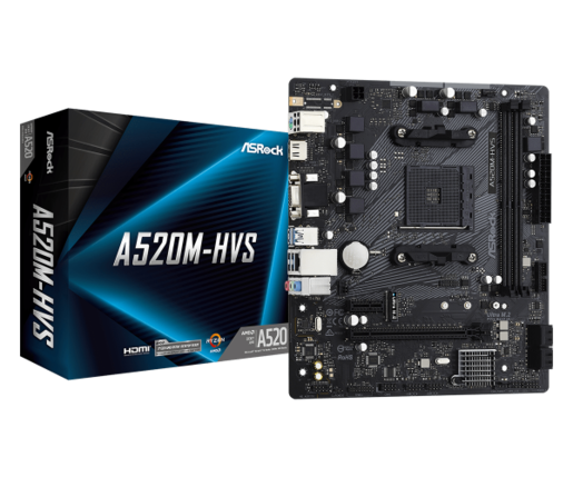 Matična ploča AM4 ASRock A520M-HVS 90-MXBE60-A0UAYZÂ Â Â 