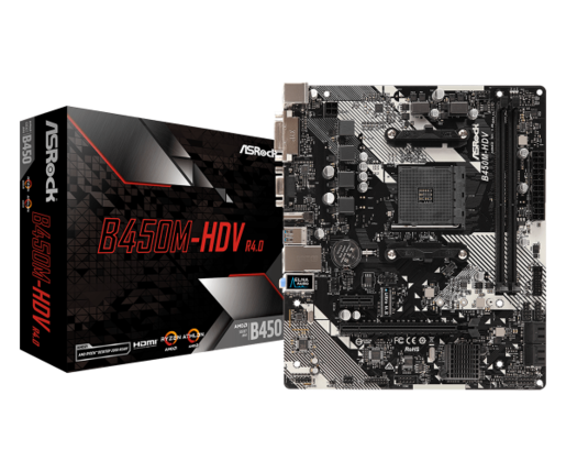 Matična ploča AM4 AsRock B450M-HDV R4.0 90-MXB9N0-A0UAYZ