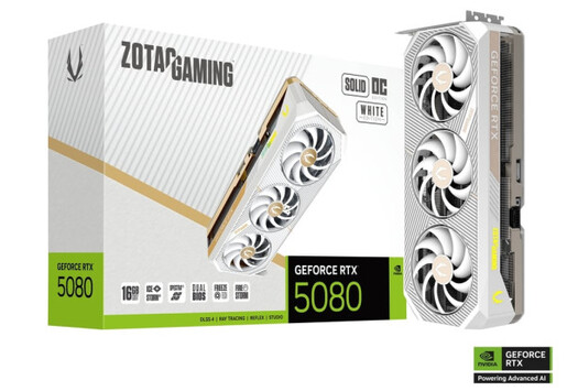 Grafička karta Zotac RTX 5080 SOLID OC White Edition 16GB GDDR7, ZT-B50800Q-10P