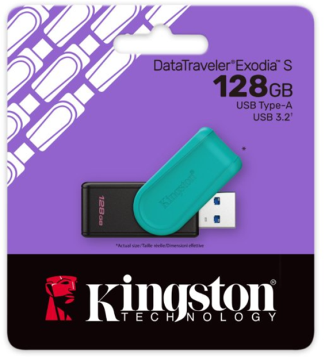 USB Flash Kingston 128GB DataTraveler Exodia USB3.2, DTXS/128GB