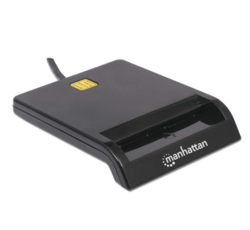 USB smart card reader Manhattan 102049, black