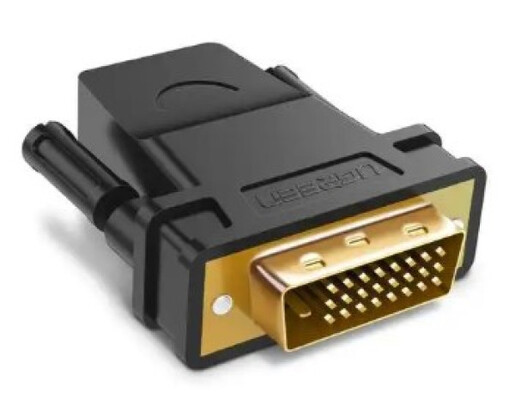 Adapter DVI  (24+1) M na HDMI F Ugreen