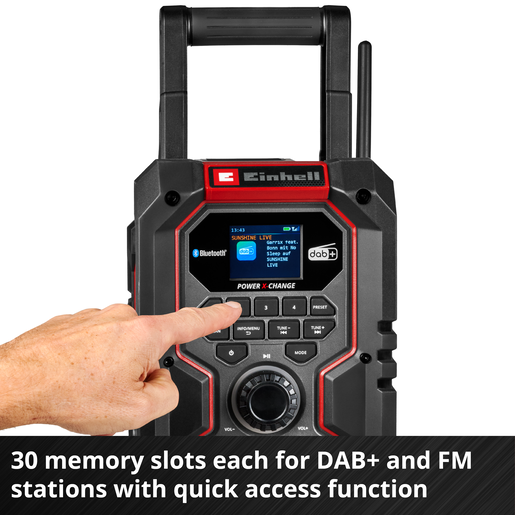 Einhell Akumulatorski radio TE-CR 18 Li DAB+/FM/BT - Solo