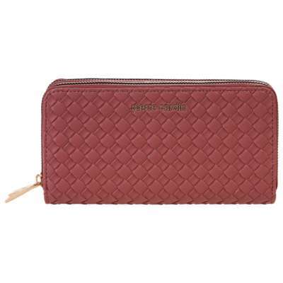 Pierre Cardin Novčanik eko-koža ženski dugi 2 zipa 8828wx15 prljavo roze (malva) 22222