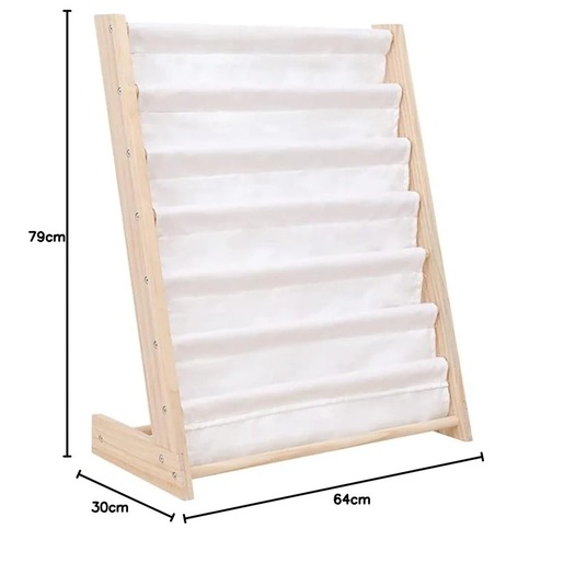 KINDER HOME Drveni dečiji organizator sa policama za igračke i knjige - PSI