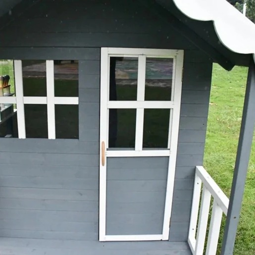 KINDER HOME Drvena dečija kućica za igre na otvorenom u dvorištu i bašti