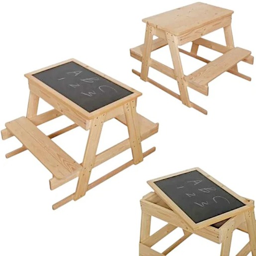 KINDER HOME Dečiji piknik sto sa tablom i kutijom za odlaganje