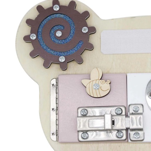 KINDER HOME Montesori drvena tabla za motoriku Medved