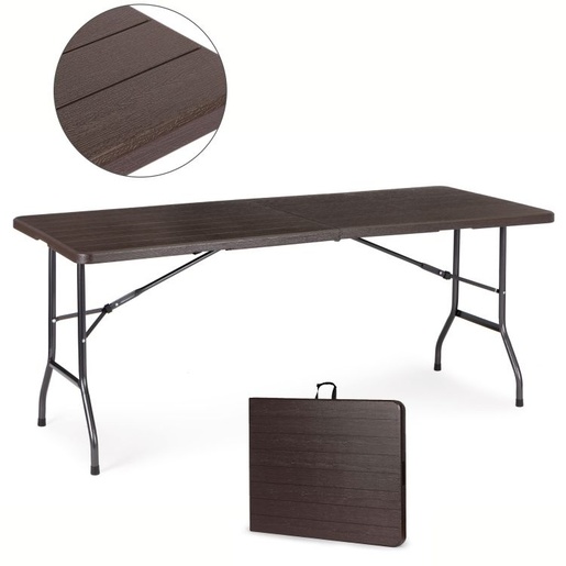 MULTIGARDEN Sklopivi sto za proslave 180 cm Brown SZK-180B