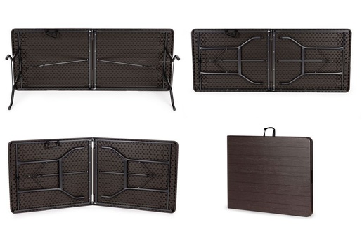 MULTIGARDEN Sklopivi sto za proslave 180 cm Brown SZK-180B