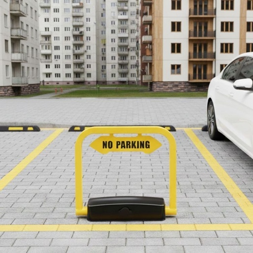 ModernHome Parking barijera sklopiva 35 cm ugaona sa kljucem, daljinskom kontrolom i alarmom DNPL-001
