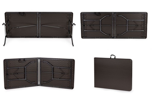 ModernHome Sklopivi sto za proslave 180 cm Rattan Style RZK-180B