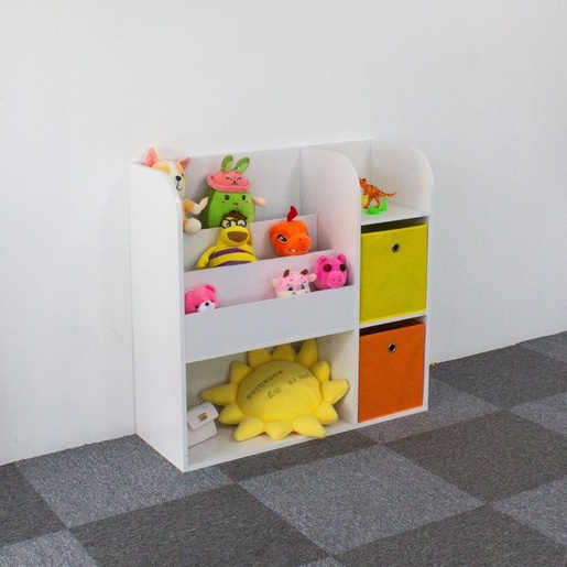 ECO TOYS Drvena decija polica organizer sa policama 02A ZKB-02A