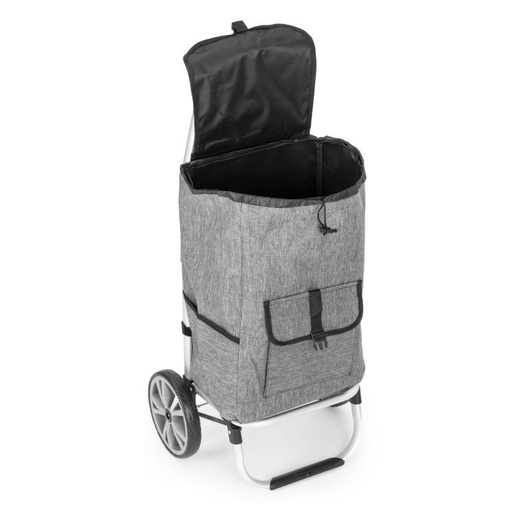 ModernHome Shopping kolica sa torbom 33 litara veliki tockovi SIVA PGJSFC020-GY