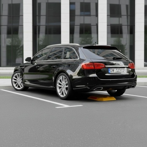 ModernHome Parking barijera 30 cm sklopiva sa kljucem i reflektujucom trakom with Key and Reflective Stripes DNPL-007