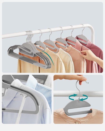 OSKAR Plastične vešalice sive 20kom CRP41G 2351_1