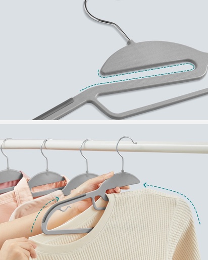 OSKAR Plastične vešalice sive 20kom CRP41G 2351_1