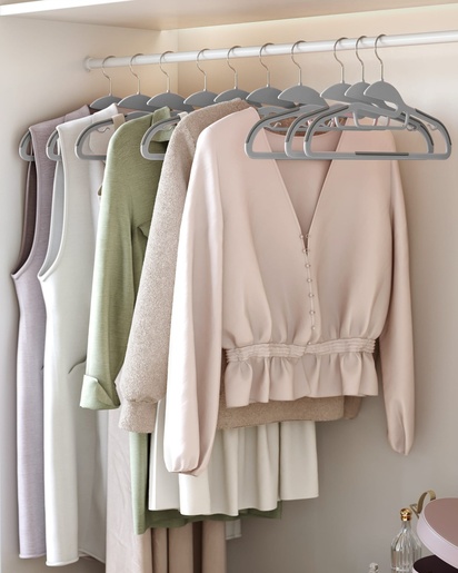 OSKAR Plastične vešalice sive 20kom CRP41G 2351_1