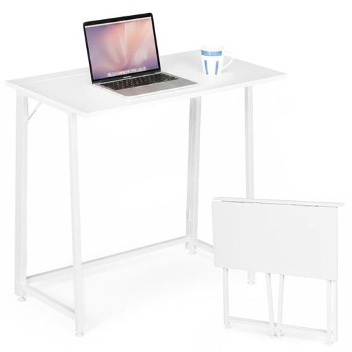 ModernHome Sklopivi sto za kompijuter 80x45 cm Laptop Table White TH-FD-5