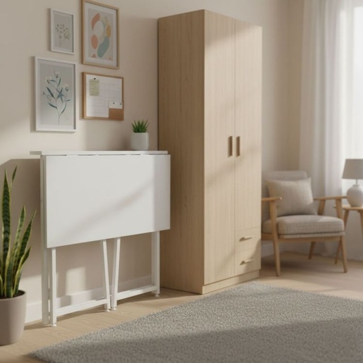 ModernHome Sklopivi sto za kompijuter 80x45 cm Laptop Table White TH-FD-5