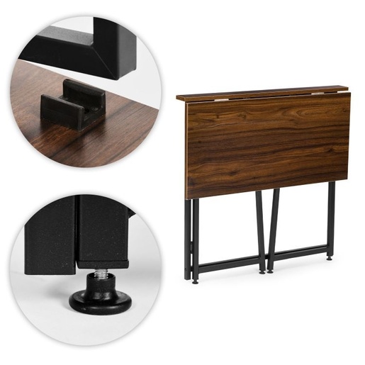 ModernHome Sklopivi sto za kompijuter 80x45 cm Laptop Table Dark wood TH-FD-15