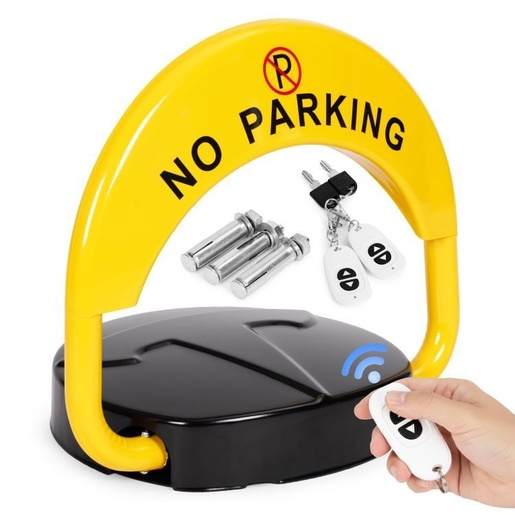 ModernHome Parking barijera sklopiva 40 cm zaobljena sa kljucem, daljinskomkontrolom i alarmom DNPL-002